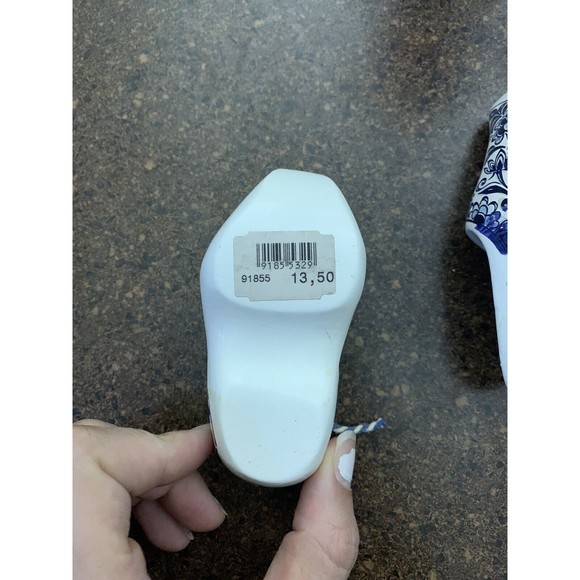 Delft Blue WOODEN DUTCH SHOE w/o PIN CUSHION Collectible Made in Holland - Picture 5 of 12